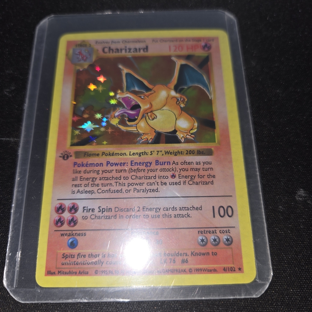 Pokémon Charizard REPLICA Holographic Card